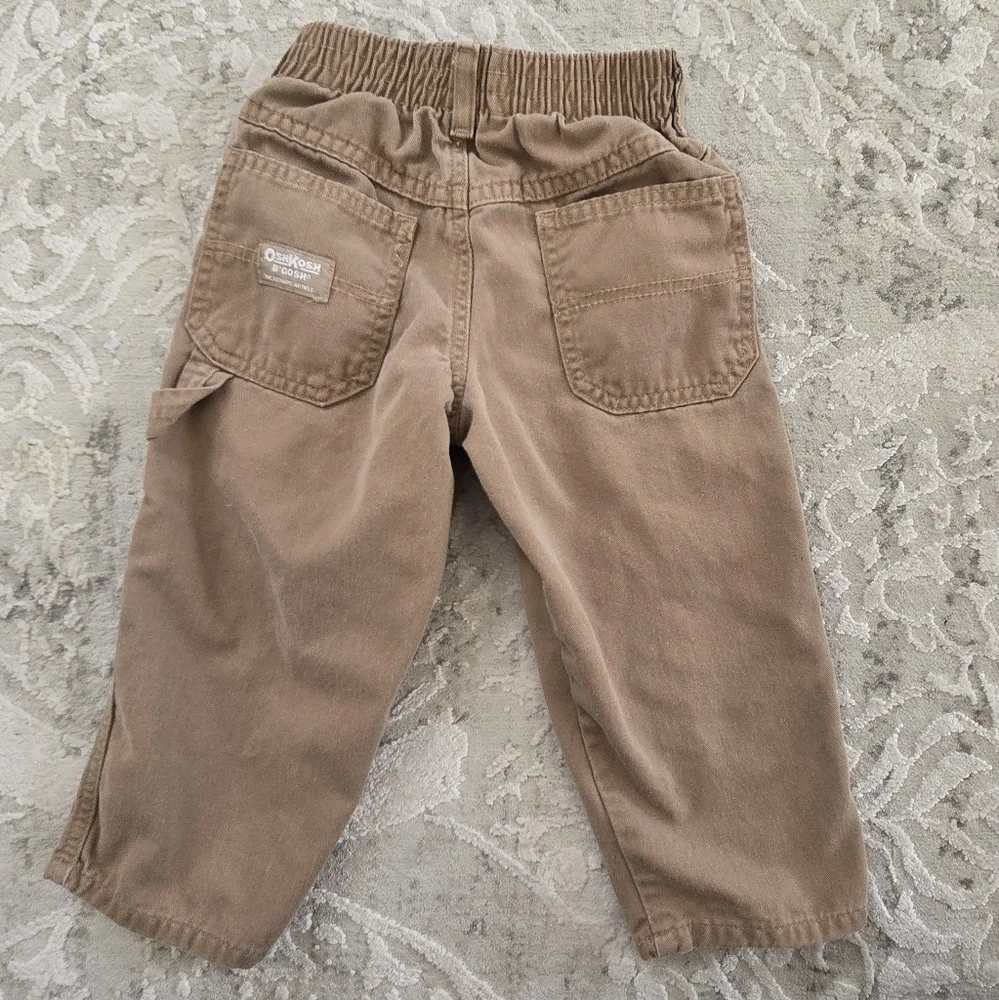 OshKosh B'Gosh Vintage Y2K Tan Khaki Football Cargo Pants
